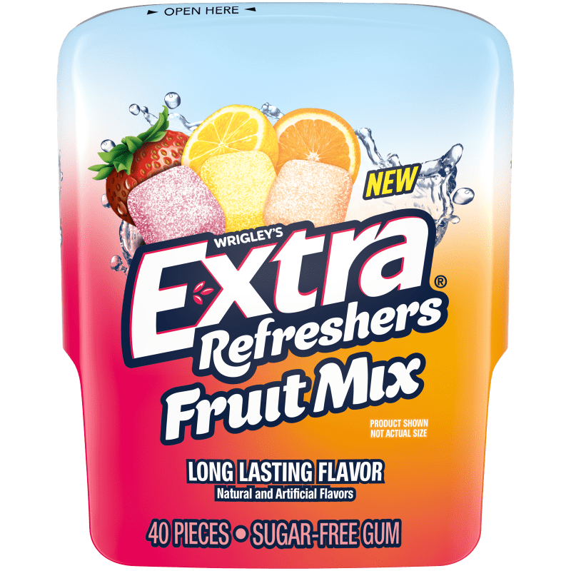 Extra Refreshers Fruit Mix 40 Piece 4 Count