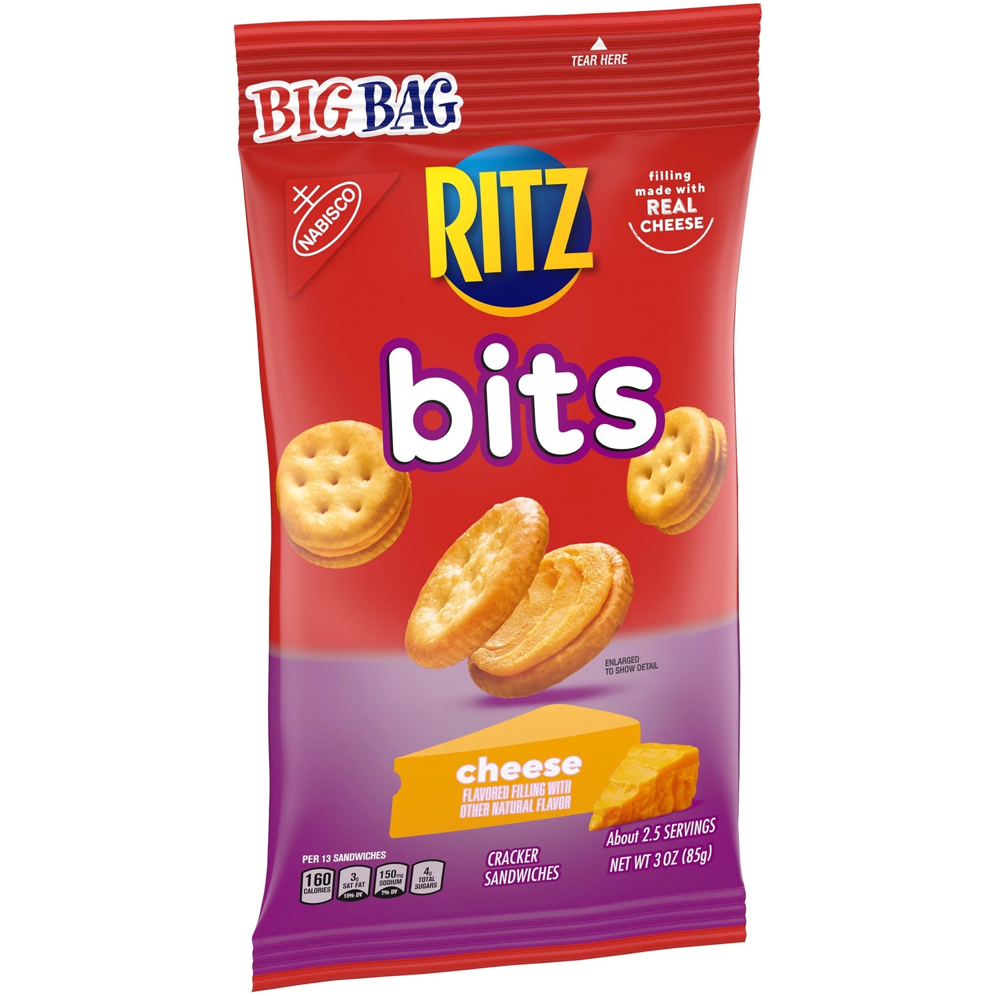 Nabisco Ritz Bits Cheese 3oz 12 Count