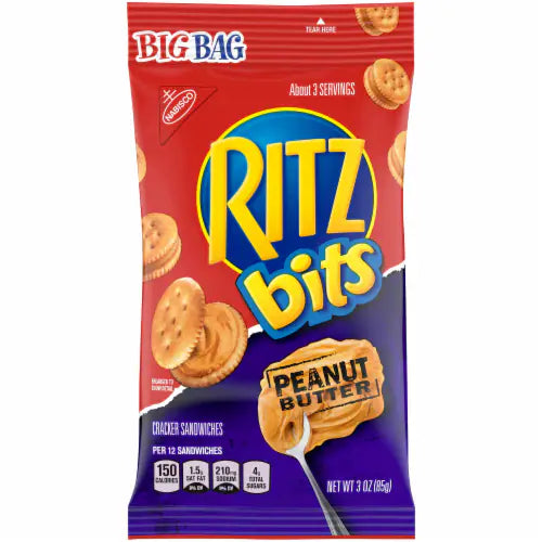 Nabisco Ritz Bits Peanut Butter 3oz 12 Count