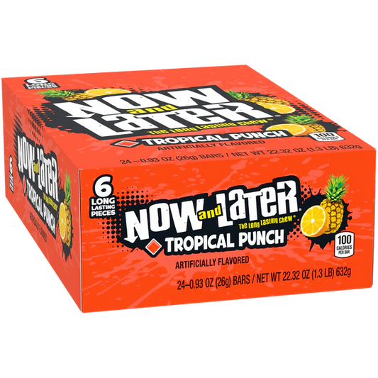 Now and Later Tropical Punch 0.93oz (Pack of 24)