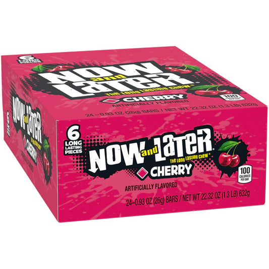 Now and Later Cherry 0.93oz (Pack of 24)