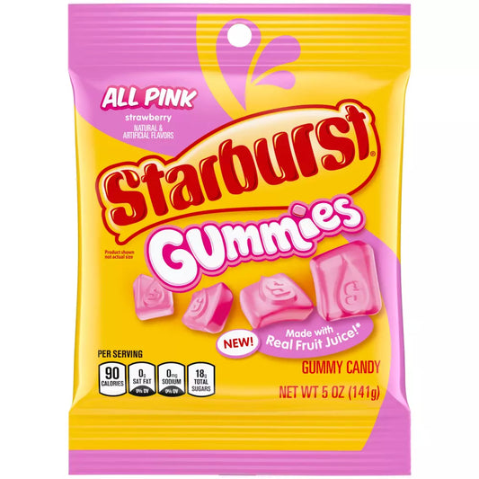 Starburst Gummies All Pink 5oz