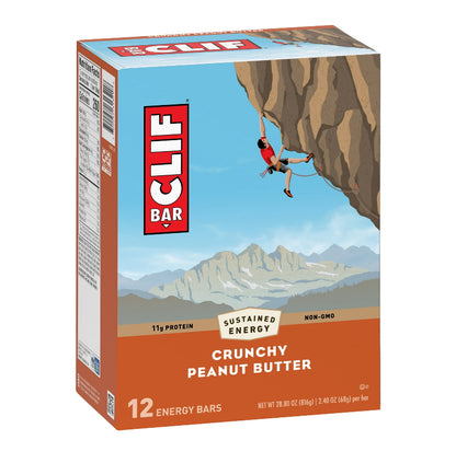 Clif Bar Crunchy Peanut Butter 2.4oz 12 Count