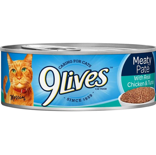 9Lives Cat Food With Real Chicken & Tuna 5.5oz
