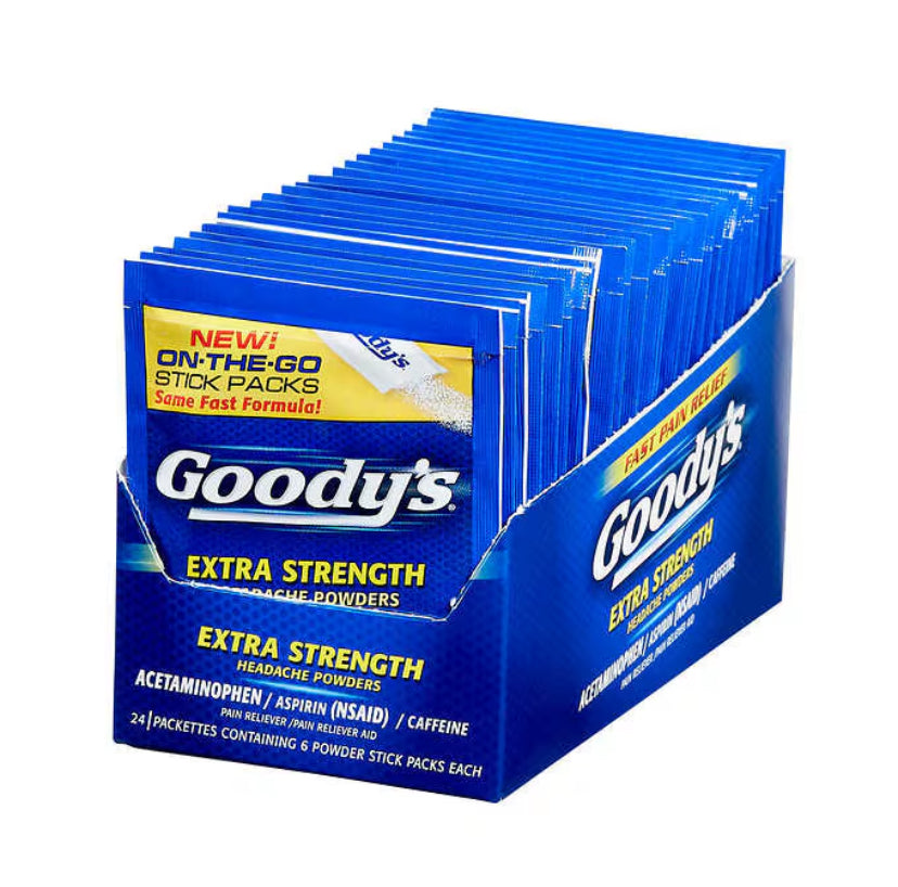 Goody’s Extra Strength 6 Sticks 24 Count