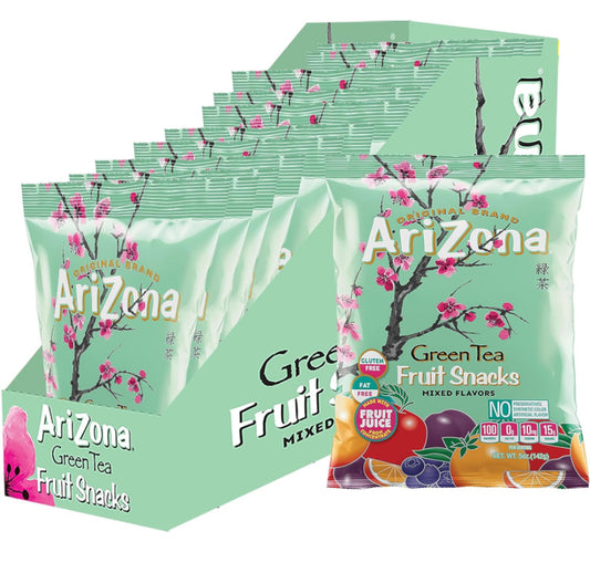 Arizona Fruit Snacks Green Tea 5oz (Pack of 12)