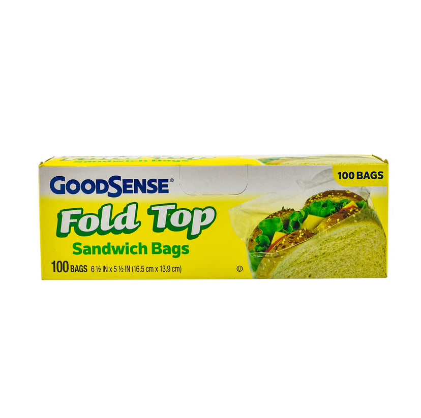 Good Sense Fold Top Sandwich Bags (Pack of 100)