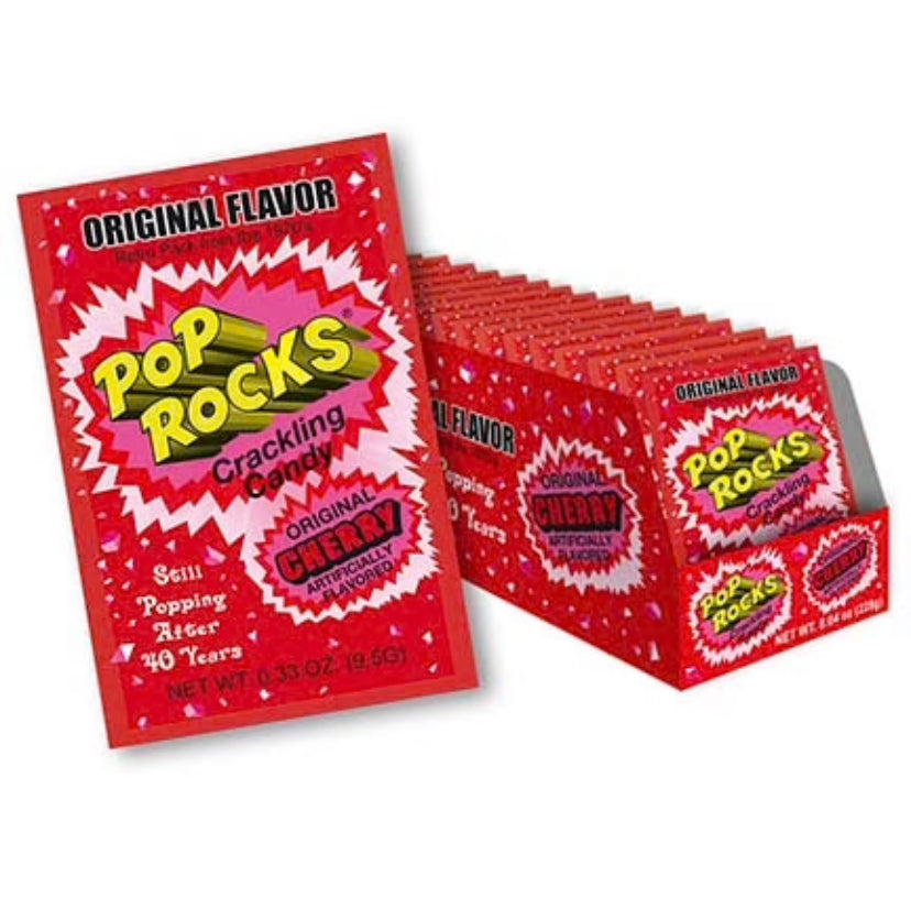 Pop Rocks Cherry 0.33oz (Pack of 24)