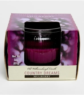 Old Williamsburgh Candle Country Dreams Mulberry 3oz