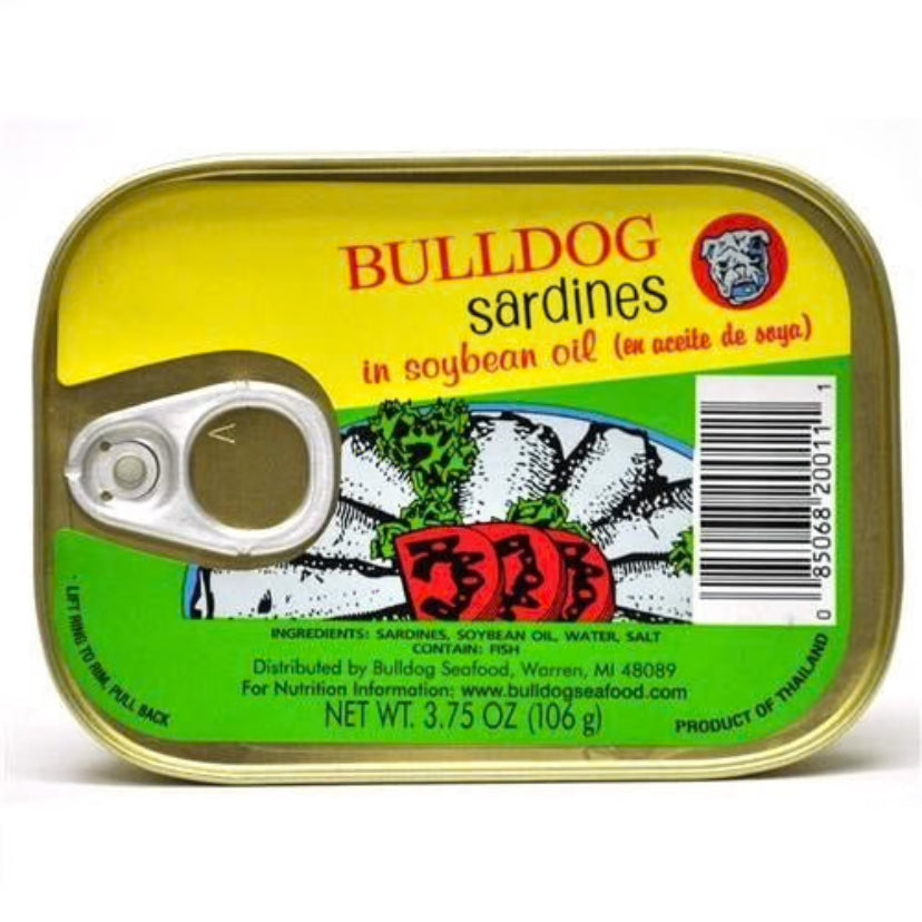 Bulldog Sardines in Soybean Oil 3.75oz