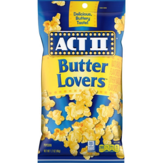 Act II Butter Lovers Popcorn 1.7oz 6 Count