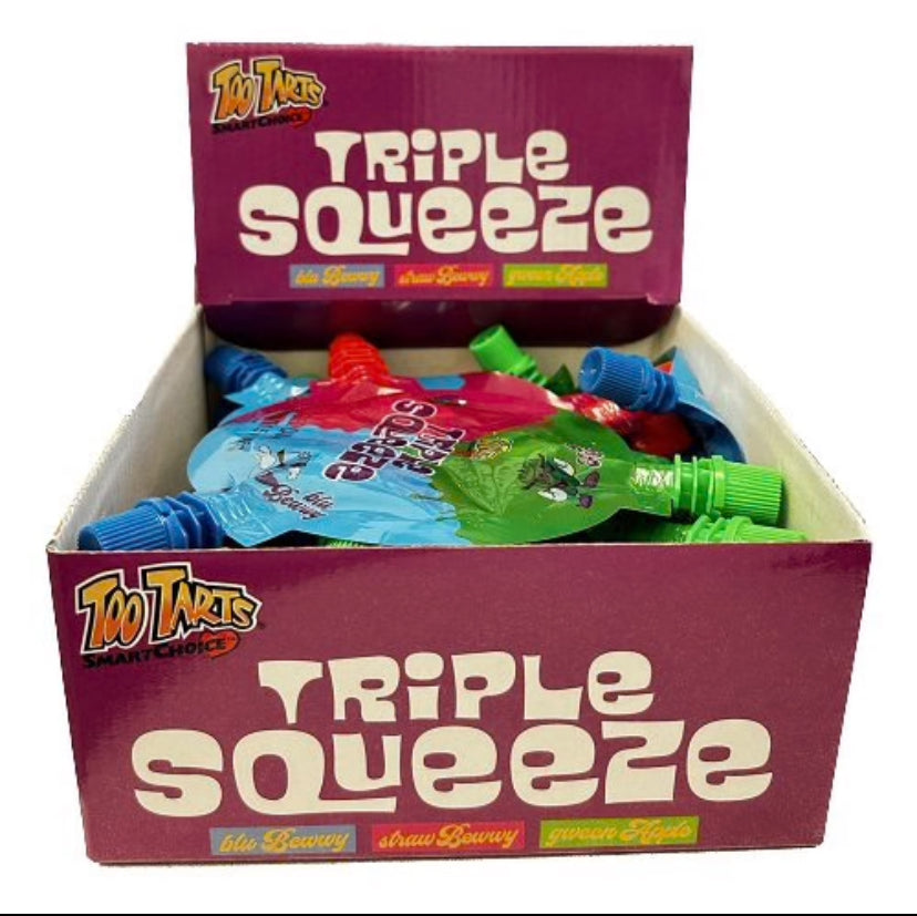 Too Tarts Triple Squeeze Candy 1.5oz 12 Count