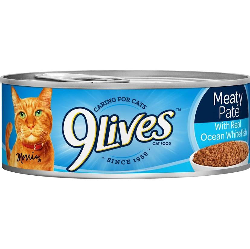 9Lives Cat Food With Ocean Whitefish 5.5oz