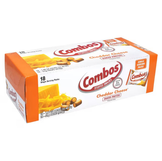 Combos Cheddar Cheese Pretzel 1.8oz 18 Count