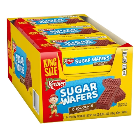 Keebler Chocolate Sugar Wafers 4.4oz (Pack of 9)
