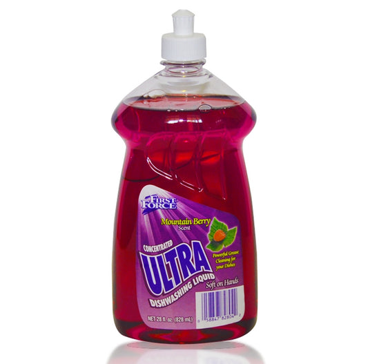 First Force Ultra Dishwashing Liquid Mountain Berry 28oz