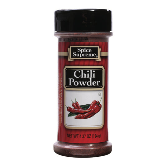 Spice Supreme Chili Powder 4.37oz 12 Count