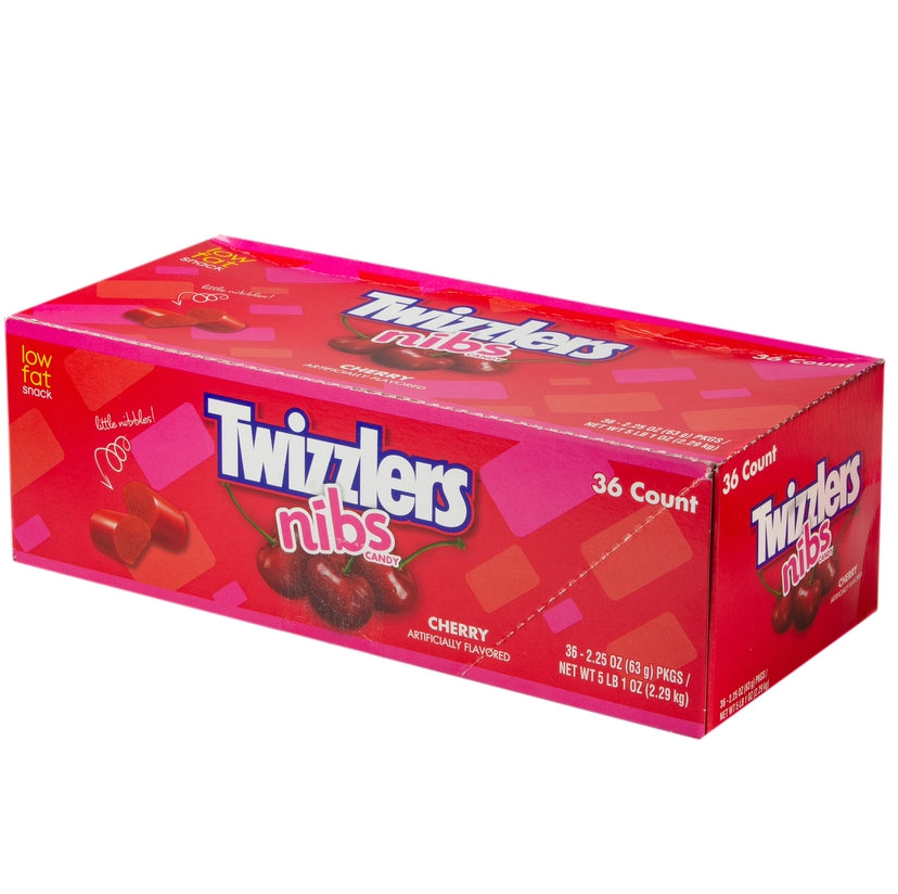 Twizzlers Nibs Cherry 2.25oz 36 Count