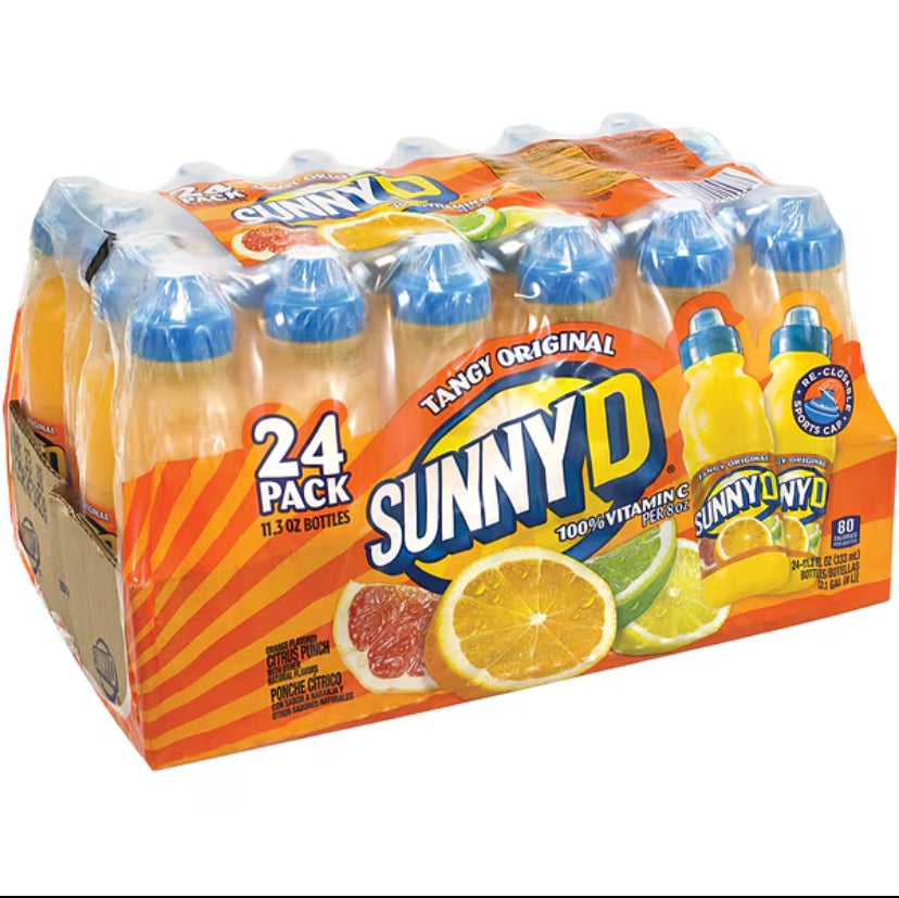 Sunny D Tangy Original 11.3oz 24 Count