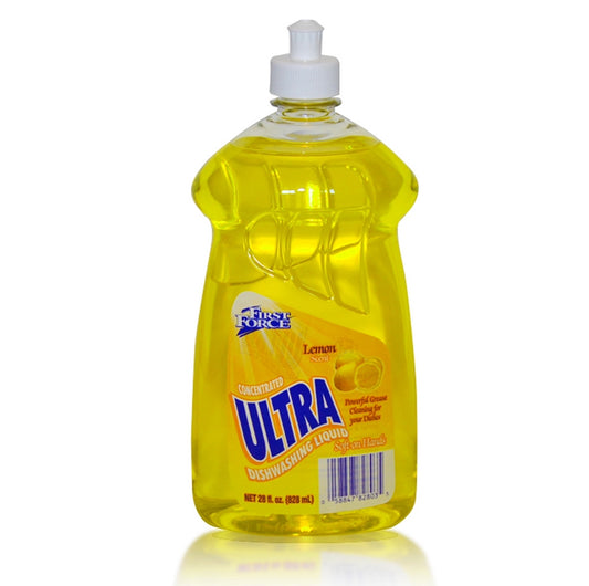 First Force Ultra Dishwashing Liquid Lemon 28oz