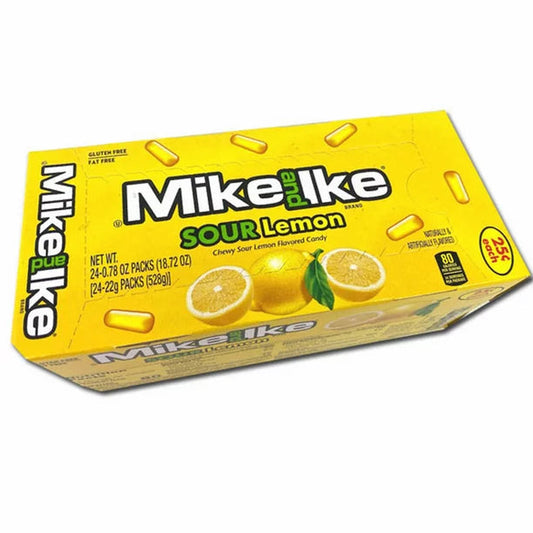Mike and Ike Sour Lemon 0.78oz (Pack of 24)