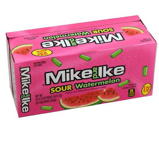 Mike and Ike Sour Watermelon 0.78oz (Pack of 24)
