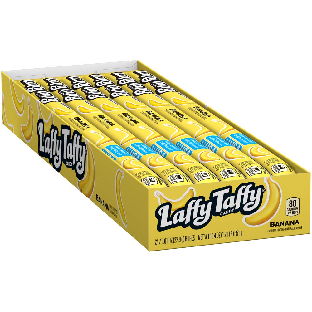 Laffy Taffy Rope Banana 0.81oz (Pack of 24)