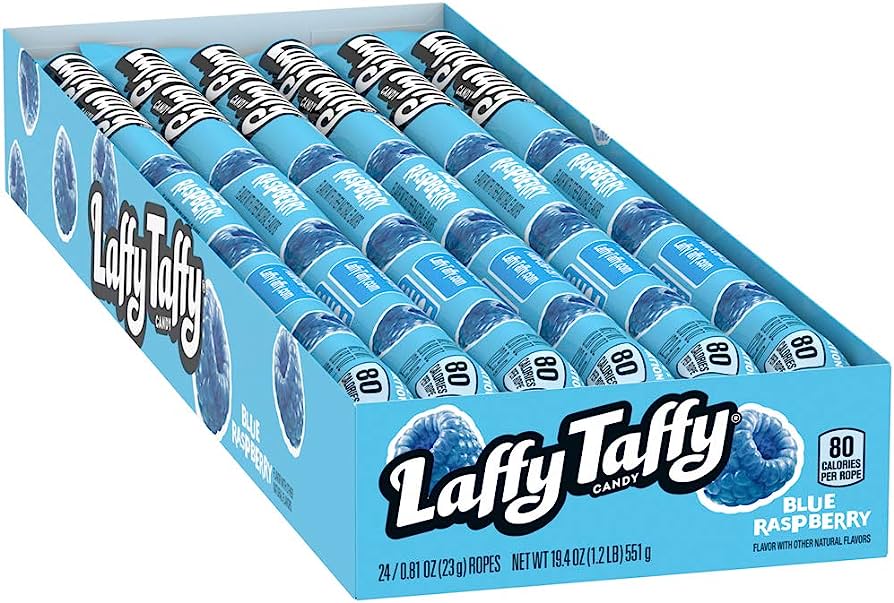 Laffy Taffy Rope Blue Raspberry 0.81oz (Pack of 24)