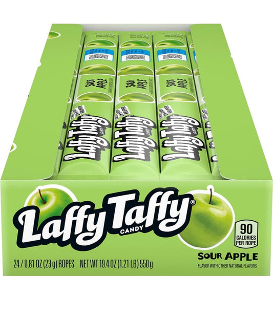 Laffy Taffy Rope Sour Apple 0.81oz (Pack of 24)