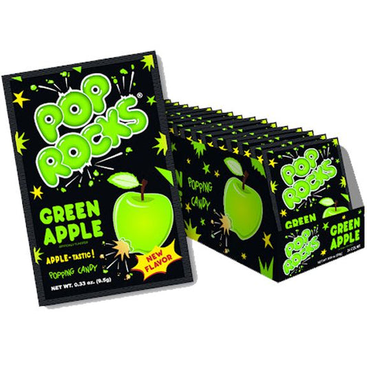 Pop Rocks Green Apple 0.33oz (Pack of 24)