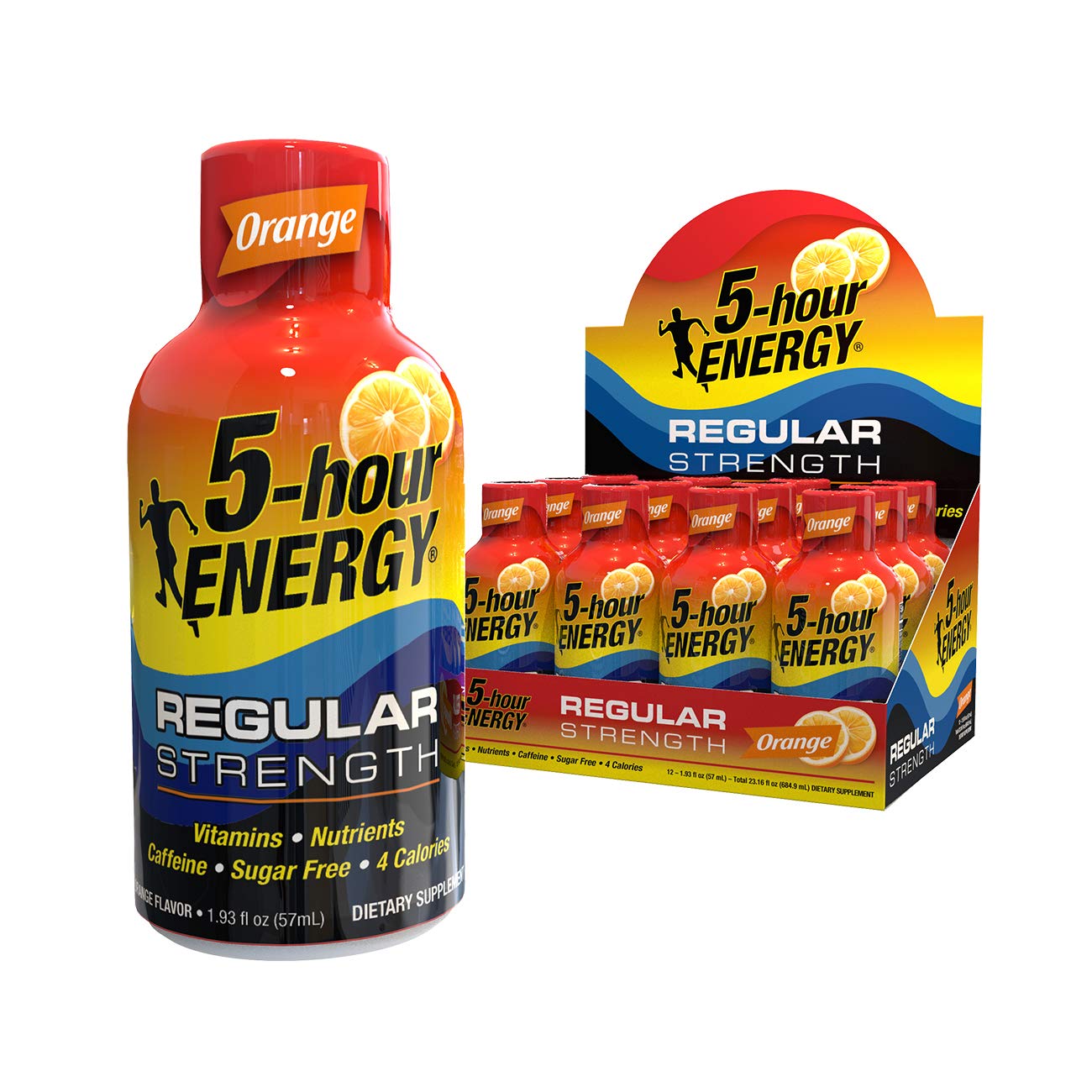 5-Hour Energy Shots Orange 1.93 fl oz (Pack of 12)