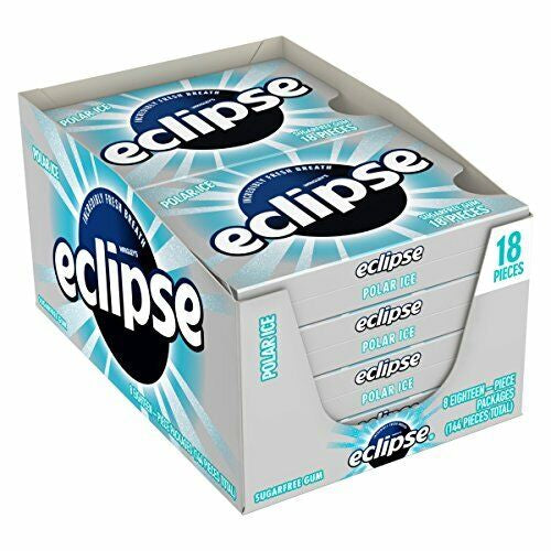 Eclipse Polar Ice Gum 18 Sticks (Pack of 8)