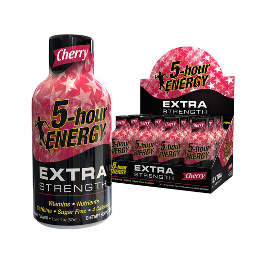 5-Hour Energy Extra Strength Shots Cherry 1.93 fl oz (Pack of 12)