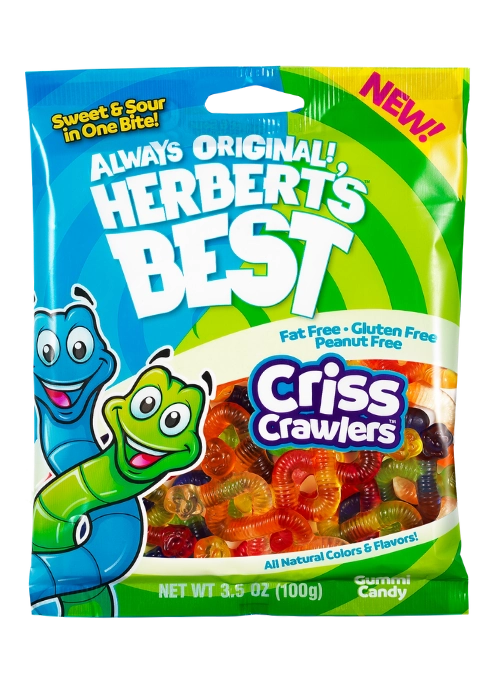 Herbert’s Best Efrutti Criss Crawlers 3.5oz