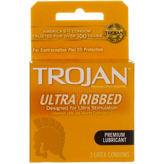 Trojan Ultra Ribbed (Pack of 3)