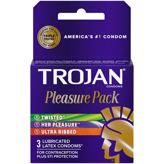 Trojan Pleasure Pack (Pack of 3)