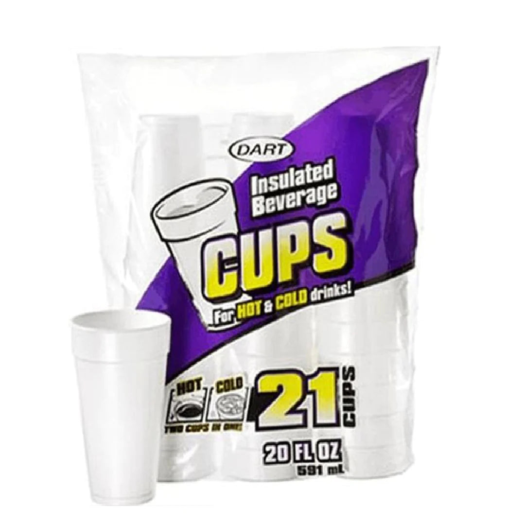 Dart Insulated Beverage Cups 20fl oz (Pack of 21)
