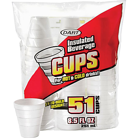 Dart Insulated Beverage Cups 8.5fl oz (Pack of 51)