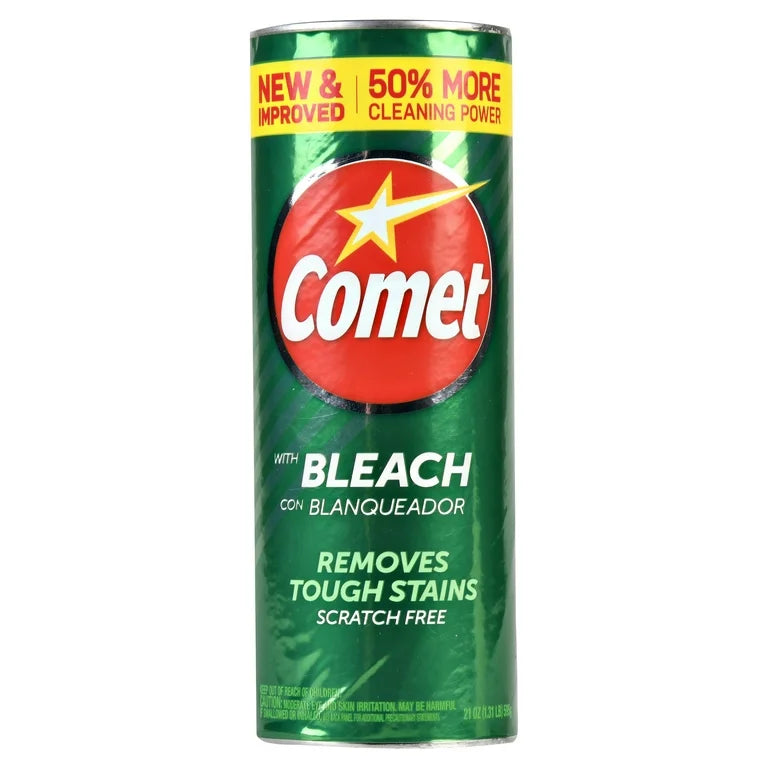 Comet Lemon Fresh Disinfectant Cleanser With Bleach 21oz