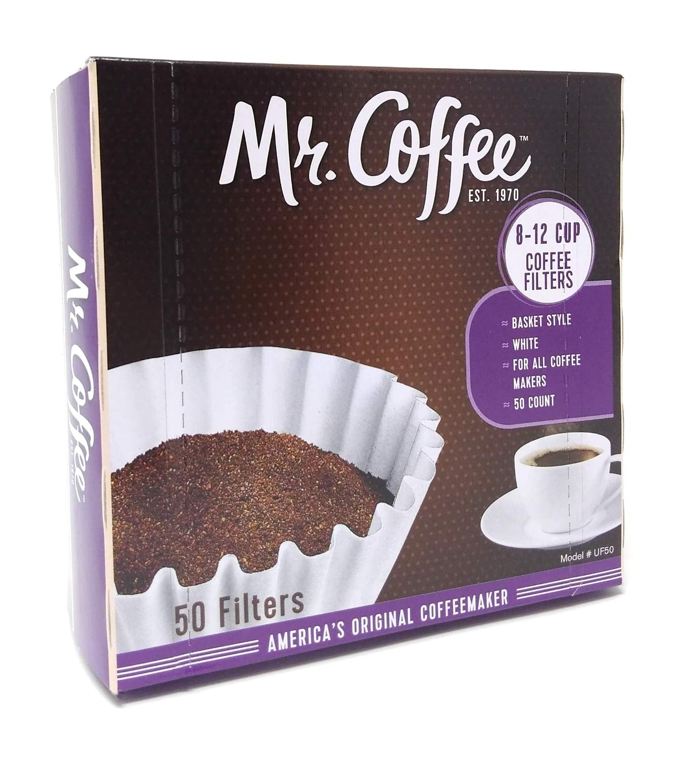 Mr. Coffee 8-12 Cup Coffee Filters 50 Count