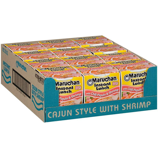 Maruchan Instant Lunch With Chili Piquin & Shrimp 2.25oz (Pack of 12)