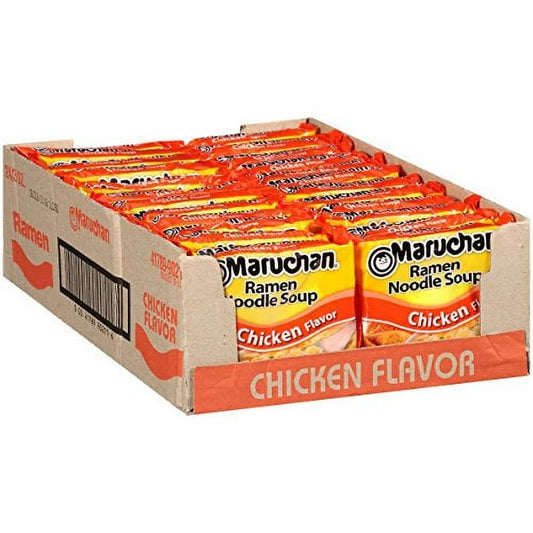 Maruchan Ramen Noodle Soup Chicken Flavor 3oz (Pack of 24)