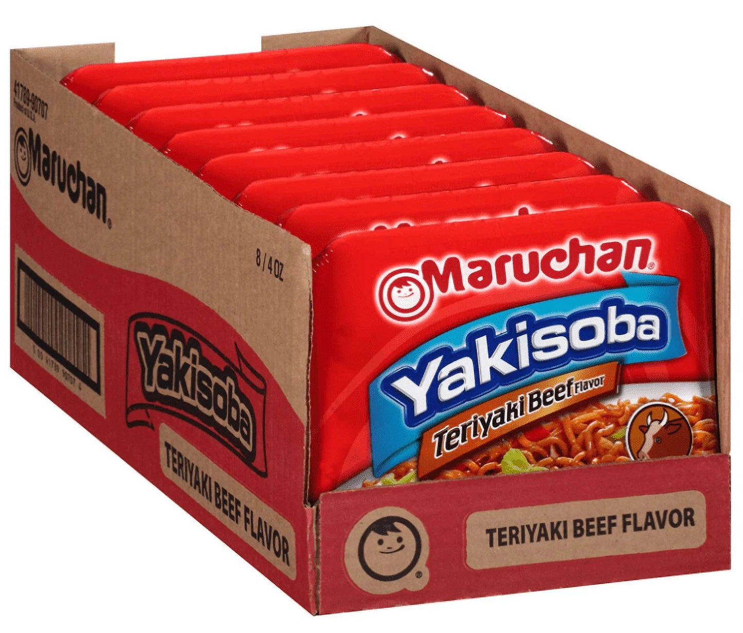 Maruchan Yakisoba Teriyaki Beef Flavor 4oz (Pack of 8)