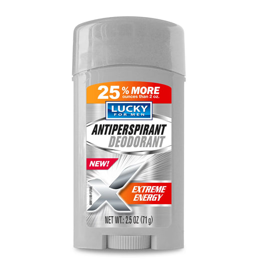 Lucky For Men Antiperspirant Deodorant Extreme Energy 2.5oz