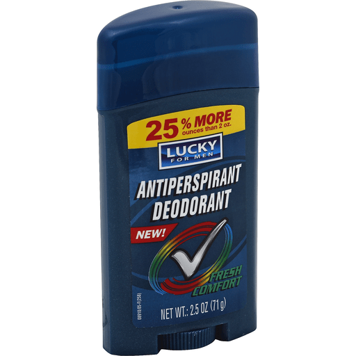 Lucky For Men Antiperspirant Deodorant Fresh Comfort 2.5oz