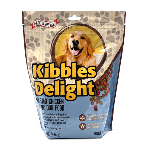 Kibbles Delight Dog Food Beef & Chicken Flavor 14oz