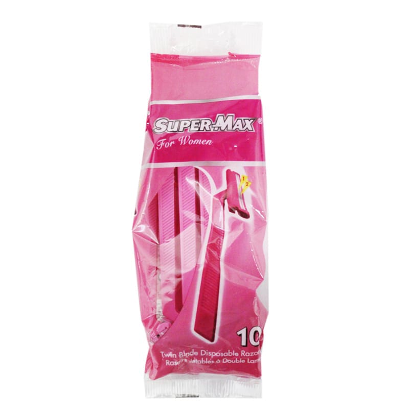 Super Max For Women Disposable Razor Blades (Pack of 10)