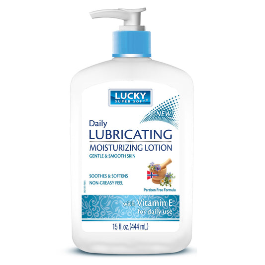 Lucky Super Soft Daily Lubricating Moisturizing Lotion With Vitamin E 15fl oz