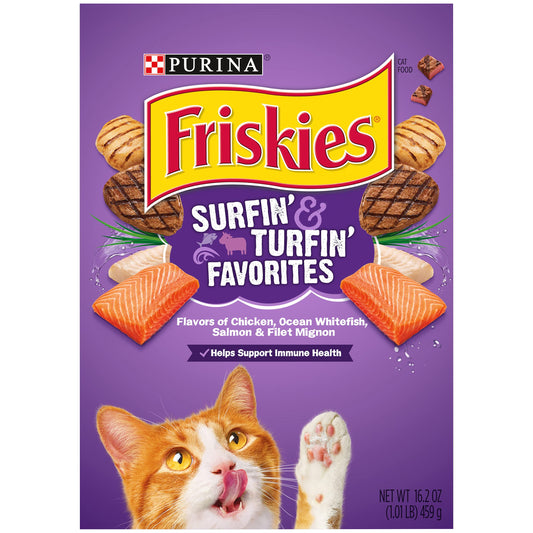 Friskies Cat Food Surfin’ & Turfin’ Favorites 16.2oz