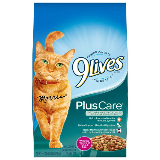 9Lives Cat Food Plus Care 3.15Ib